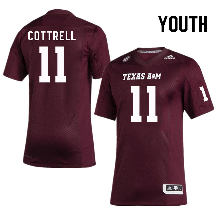 Youth #11 Raymond Cottrell Texas A&M Aggies College Football Jerseys Stitched Sale-Maroon - Click Image to Close